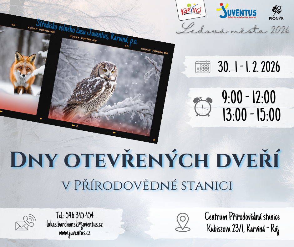 Ledová města 2026: Dny otevřených dveří v Přírodovědné stanici